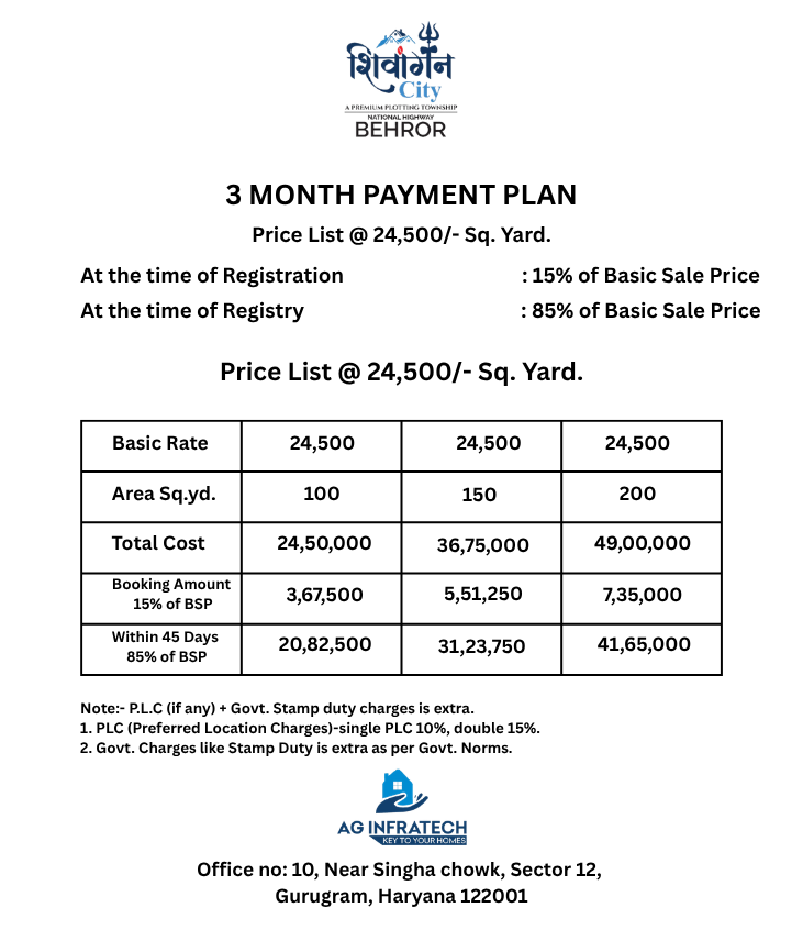 Payment Plan shivangan